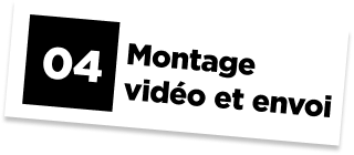 Le montage vidéo et l'envoi du podcast professionnel
